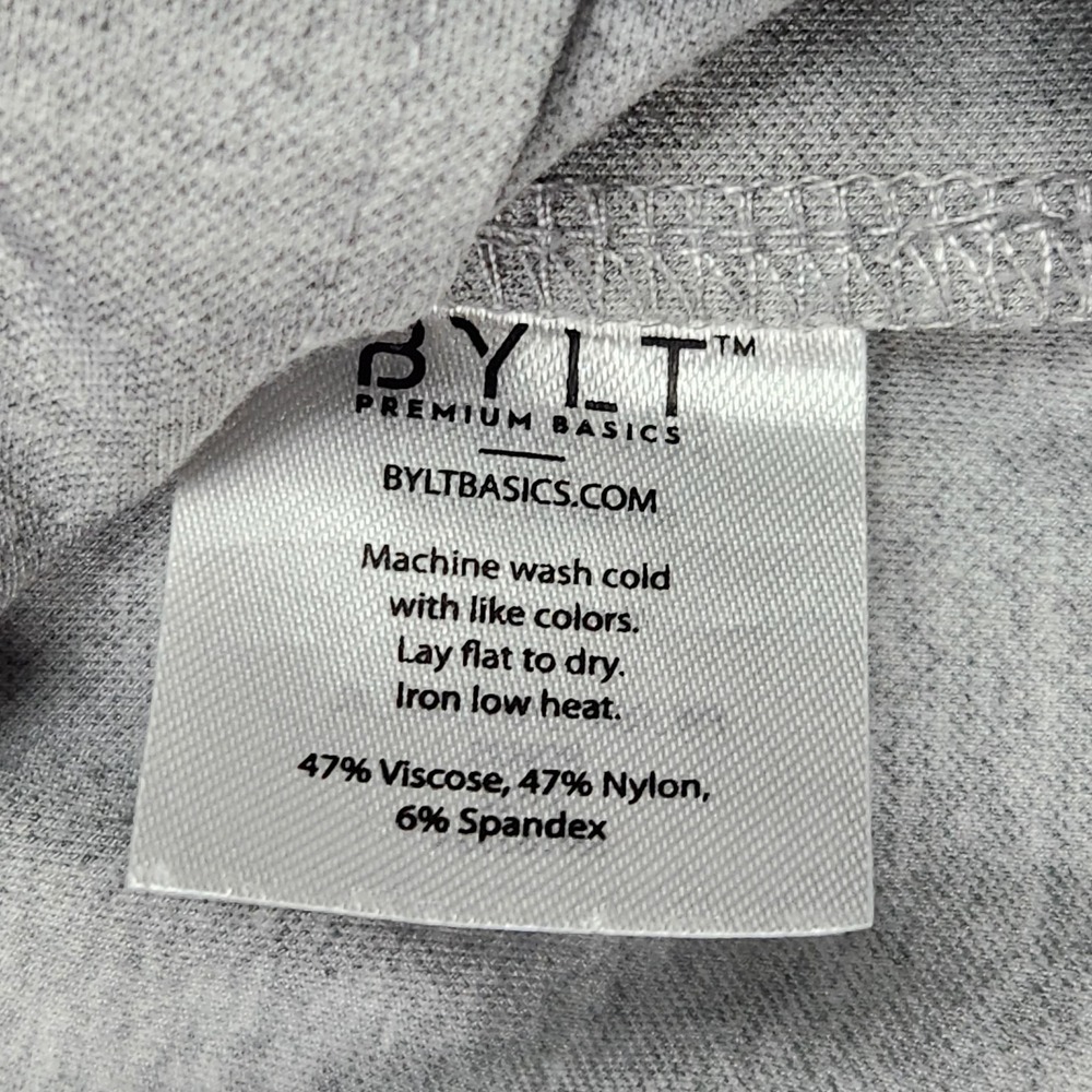 BYLT Elite Fairway Pullover Mens XL Gray Long Sleeve Performance Golf Polo Shirt - Picture 3 of 8